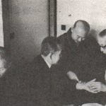 Okuyama Sensei teaching his method of Myakushin 脈診 (Pulse Diagnosis) to the director of the Tamagawa Hospital