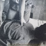 Okuyama Sensei performing Koho Shiatsu therapy to the - Bokkei 勝胱経 (Bladder Meridian) of the back.